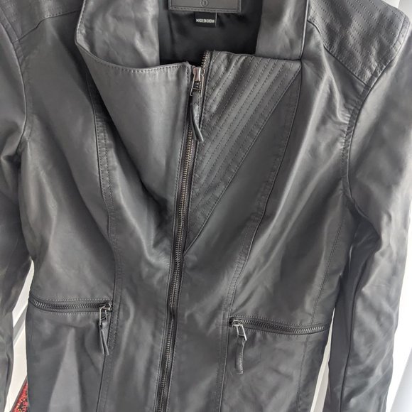 BLANKNYC faux leather jacket - Charcoal Grey NWOT - Picture 5 of 6